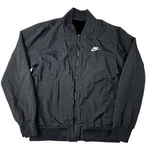 Nike Sportswear Players Woven Bomber Windbreaker Jacket Black Men's Small